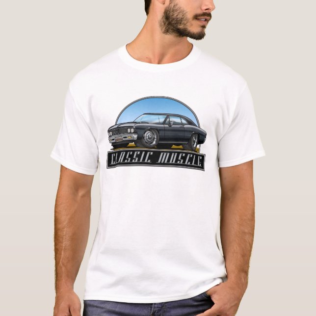 Camiseta Preto de 66 Chevelle (Frente)