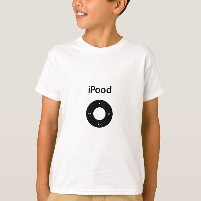 Camiseta Preto de Ipood da paródia de IPod (Frente)