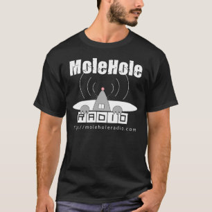 Camiseta Preto de rádio de MoleHole