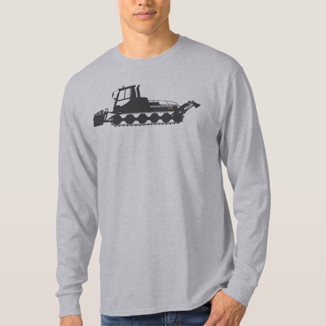 Camiseta Preto de Snowcat (Frente)
