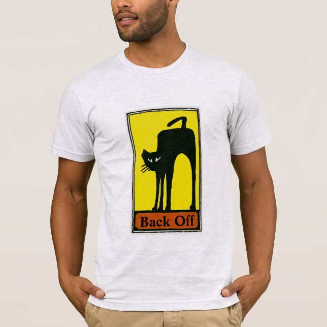 Camiseta Preto desligado, adicionar texto Camisa-T de adult (Frente)