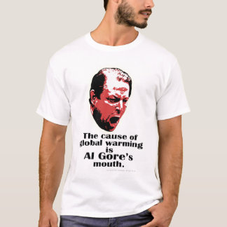 Camiseta Preto do aquecimento global de Al Gore