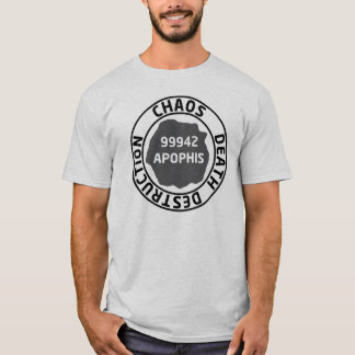 Camiseta preto dos apophis no branco