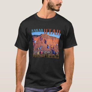 Camiseta Preto dos balões de ar quente de Kanab Utá