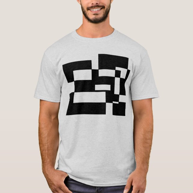 Camiseta preto e branco (Frente)