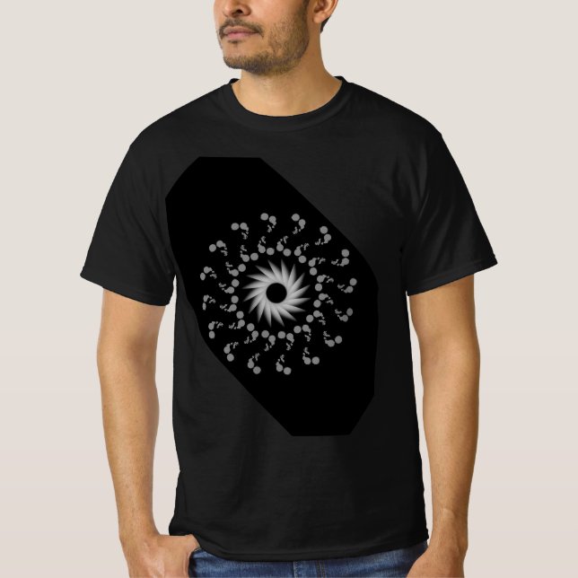Camiseta preto e branco (Frente)