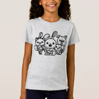 Camiseta PRETO E BRANCO #17 - Família Animal V02