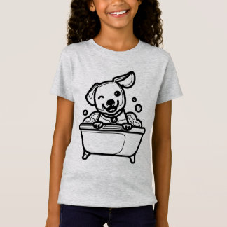 Camiseta PRETO E BRANCO #58 - Banho de cães