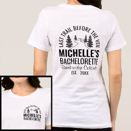 Camiseta Preto e Branco Moderno Última Trilha Antes do Véu