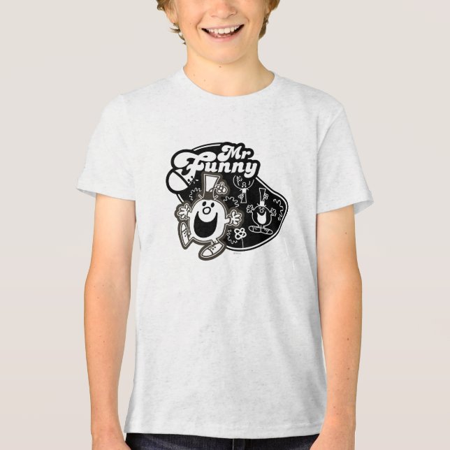 Camiseta Preto e Branco Sr. Funny (Frente)