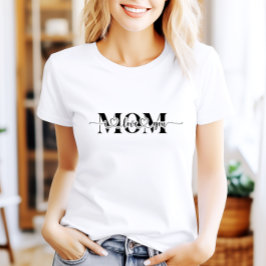 Camiseta Preto e Branco Te Ama Mãe Impressão