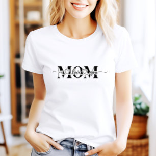 Camiseta Preto e Branco Te Ama Mãe Impressão