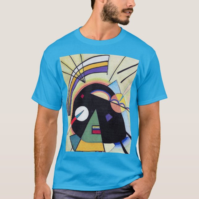 Camiseta Preto e Violeta - Kandinsky (Frente)