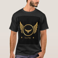 Preto Escuro dos Homens com Imagem Impressa em Cut