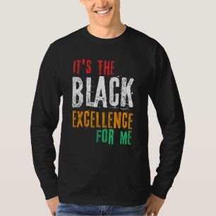 Camiseta Preto Excelência Orgulho Negro História Negra Afri