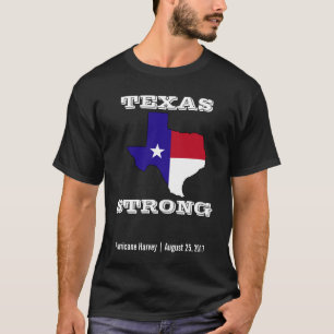 Camiseta Preto forte de Harvey Texas do furacão