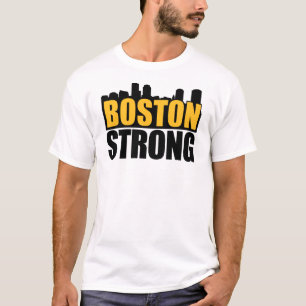 Camiseta Preto forte & ouro de Boston
