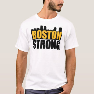 Camiseta Preto forte & ouro de Boston