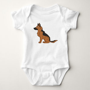 Camiseta Preto & german shepherd de Tan