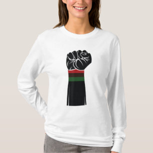 Camiseta Preto Histórico Forte Punho Negro