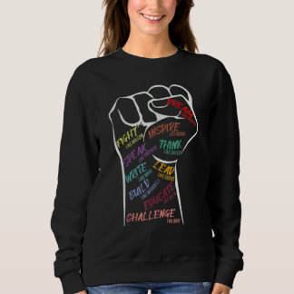 Camiseta Preto Histórico Mês Líderes Inspiracionais Energia