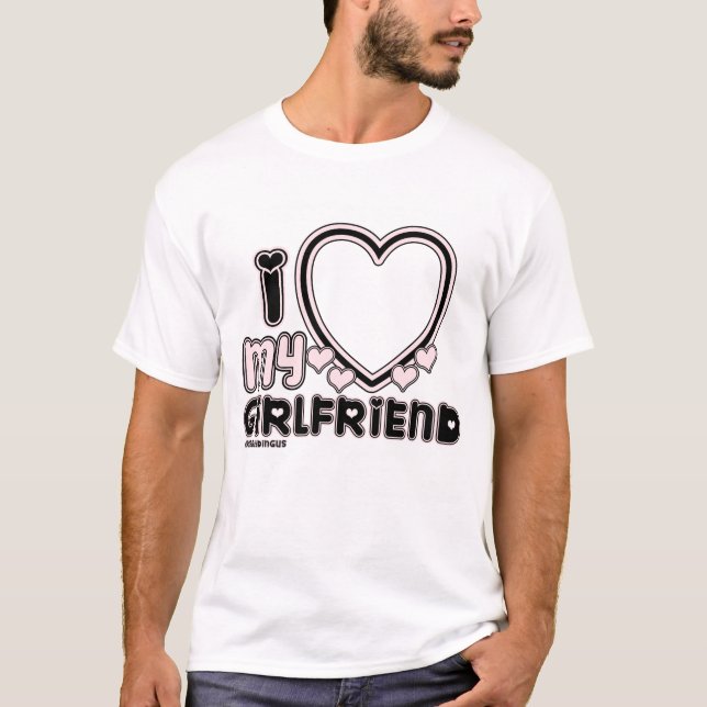 Camiseta preto i luv 1 (Frente)