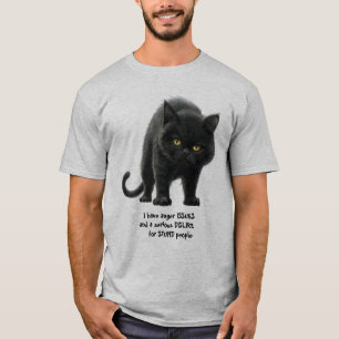 Camiseta Preto Irritado Eu Tenho Problemas De Raiva Humoros