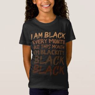 Camiseta Preto Negro Negro A Cada Mês História Negra Orgulh