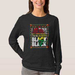 Camiseta Preto Negro Negro A Cada Mês História Preta Bhm Af