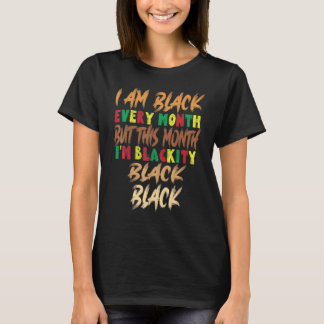 Camiseta Preto Negro Negro Sou Preto A Cada História Mês Fe