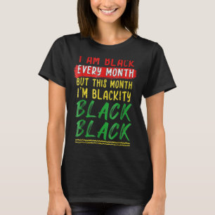 Camiseta Preto negro todo mês História negra BHM BLM A