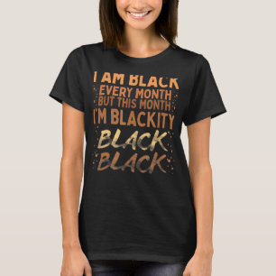 Camiseta Preto negro todo mês História negra BHM BLM A