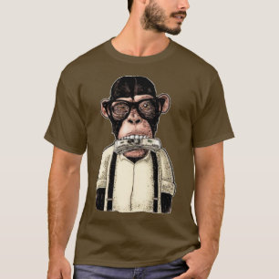 Camiseta preto NFT macaco