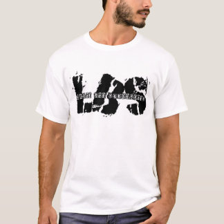 Camiseta Preto no logotipo branco