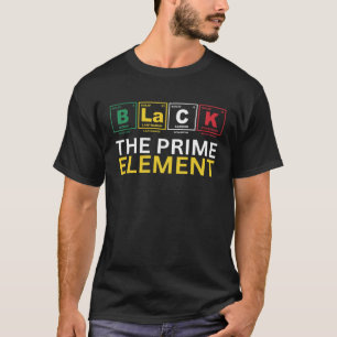 Camiseta Preto O Elemento Principal, Mês da História Negra,