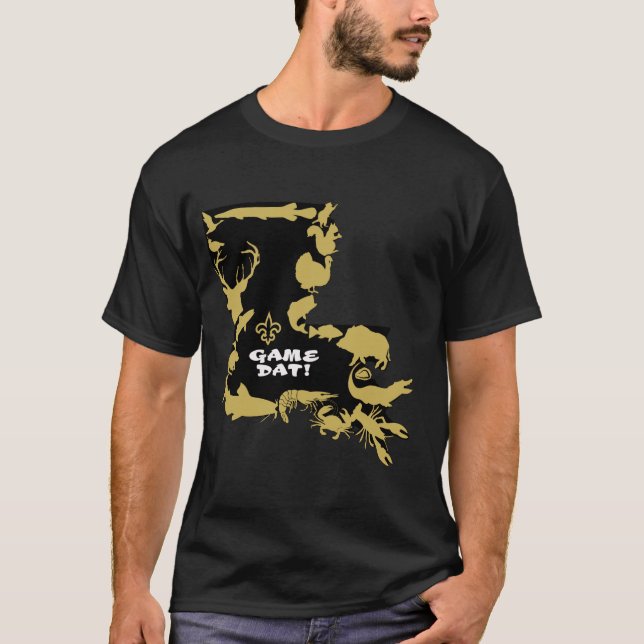 CAMISETA PRETO OBTIDO E OURO DO JOGO (Frente)