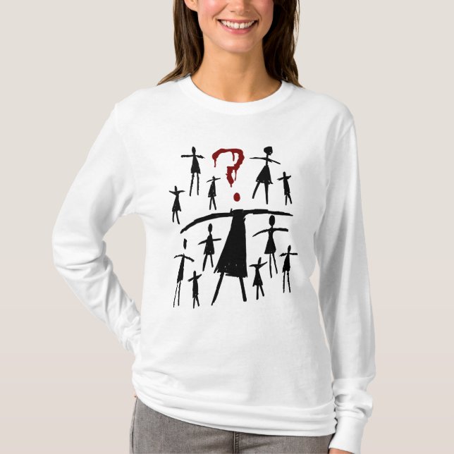 Camiseta Preto órfão | Helena - esboço do clone (Frente)