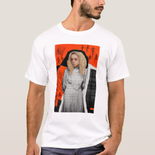 Camiseta Preto órfão   Helena - esboço gótico