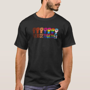 Camiseta Preto Orgulho Blm Que Levantamos Juntos Lgbt Aumen
