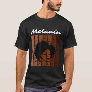 Camiseta Preto Orgulho Melanin Direitos Civis História Negr