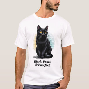 Camiseta Preto, Orgulhoso e Puro - Décima Sétima Arte Gato
