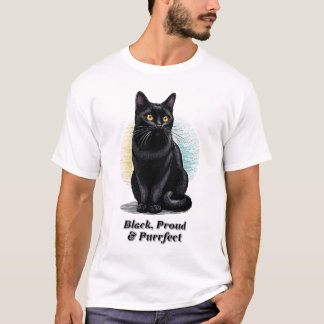 Camiseta Preto, Orgulhoso e Puro - Décima Sétima Arte Gato