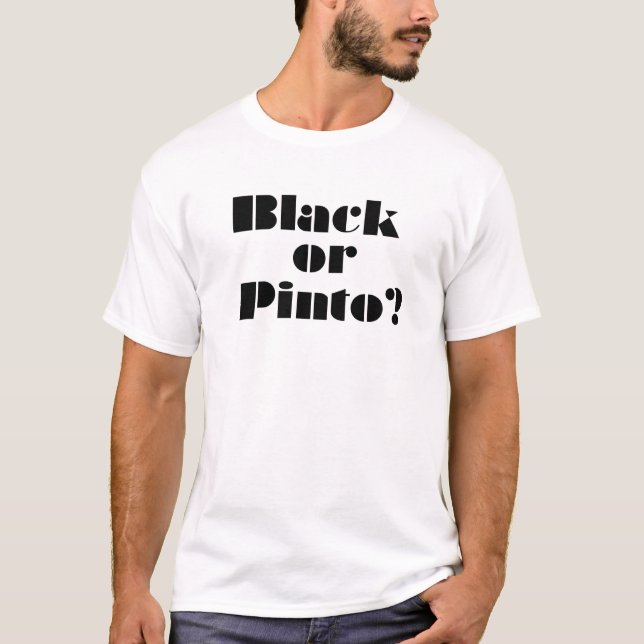 Camiseta Preto ou Pinto (Frente)