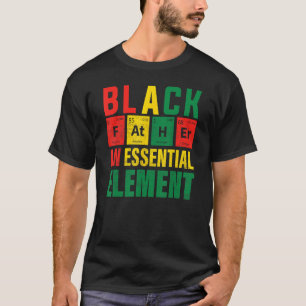 Camiseta Preto Pai Essencial Dia de os pais de Elemento Eng