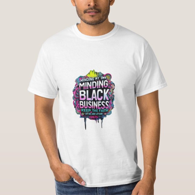 Camiseta Preto para a mente (Frente)
