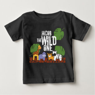 Camiseta Preto Personalizado Sábio Um Safari Primeiro Anive