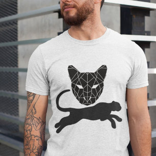 Camiseta Preto Predador Na Selva Homens Brancos