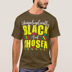 Camiseta Preto sem desculpas e mês histórico escolhido