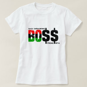 Camiseta Preto sobre o forte objetivo