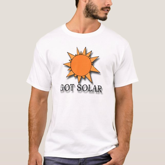 Camiseta Preto solar obtido (Frente)